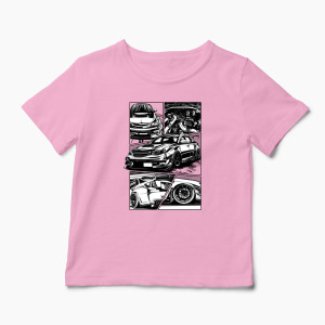 Tricou Personalizat Subaru WRX STI - Copii-Roz