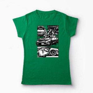 Tricou Personalizat Subaru WRX STI - Femei-Verde