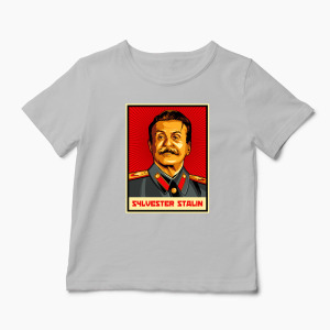 Tricou Personalizat Sylvester Stalin - Copii-Gri