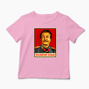Tricou Personalizat Sylvester Stalin - Copii-Roz
