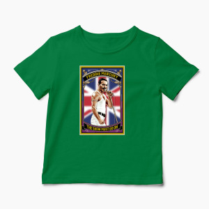 Tricou Personalizat The Show Must Go On - Freddie Mercury - Copii-Verde