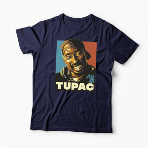 Tricou Personalizat Tupac All Eyez On Me - Bărbați-Bleumarin
