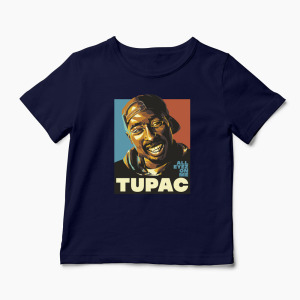 Tricou Personalizat Tupac All Eyez On Me - Copii-Bleumarin