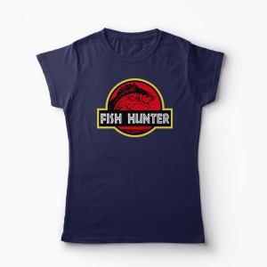 Tricou Pescar - Vânător de Pești - Femei-Bleumarin