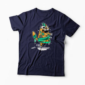 Tricou Pisică Zombi - Bărbați-Bleumarin