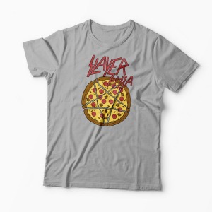 Tricou Pizza Slayer - Bărbați-Gri