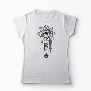 Tricou Prinzator De Vise - Femei-Alb