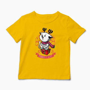 Tricou Purrfect Gift - Copii-Galben