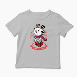 Tricou Purrfect Gift - Copii-Gri