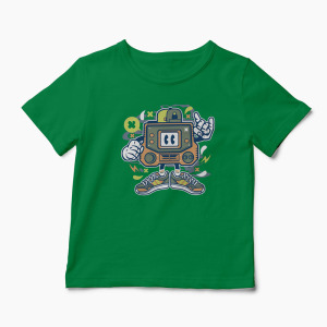 Tricou Retro Gamer - Copii-Verde