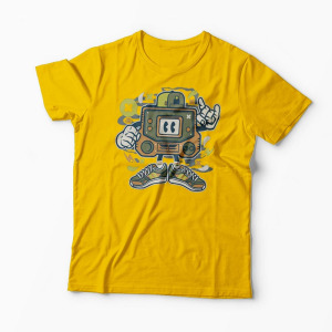 Tricou Retro Gamer - Bărbați-Galben