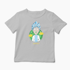 Tricou Rick Sanchez - I'm Just Saiyantist - Copii-Gri