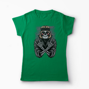 Tricou Rockeri pe Viață - Femei-Verde