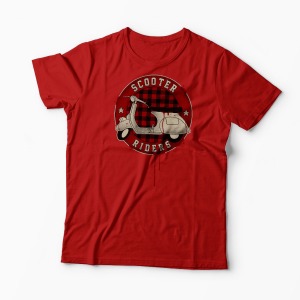 Tricou Scooter Riders  - Bărbați-Roșu