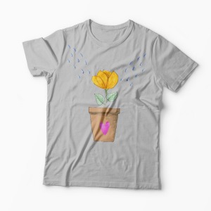 Tricou Set Familie Ingrijire Iubire - Copii-Gri
