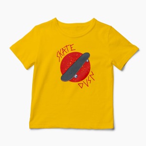 Tricou Skateboard Division - Copii-Galben