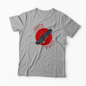 Tricou Skateboard Division - Bărbați-Gri