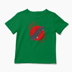 Tricou Skateboard Division - Copii-Verde