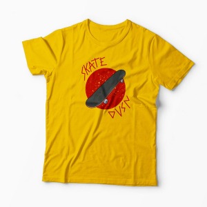 Tricou Skateboard Division - Bărbați-Galben