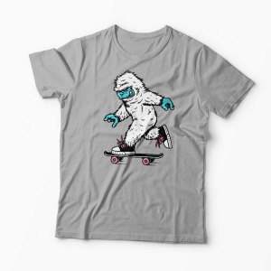 Tricou Skateboarding Yeti - Bărbați-Gri