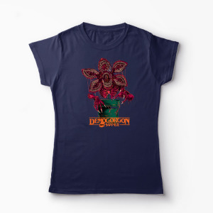 Tricou Stranger Things Demogorgon Super - Femei-Bleumarin