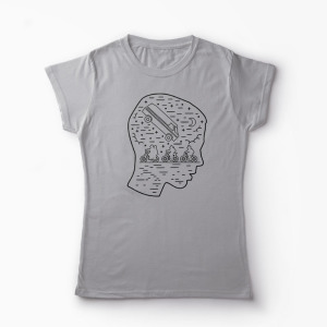 Tricou Stranger Things Team Eleven - Femei-Gri