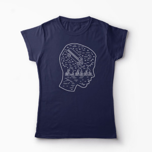 Tricou Stranger Things Team Eleven - Femei-Bleumarin