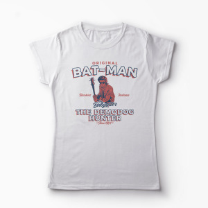 Tricou Stranger Things The Demodog Hunter - Femei-Alb