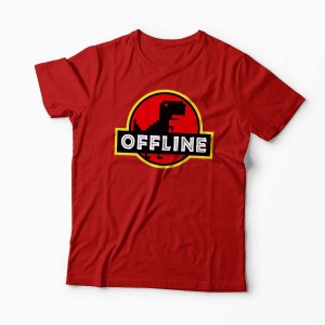 Tricou T-Rex Offline - Bărbați-Roșu