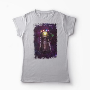 Tricou Marvel Thanos Infinity Stones - Femei-Gri