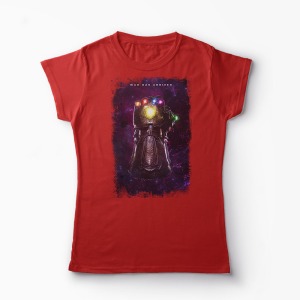 Tricou Marvel Thanos Infinity Stones - Femei-Roșu