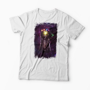 Tricou Marvel Thanos Infinity Stones - Bărbați-Alb
