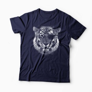 Tricou Tigru Pirat - Bărbați-Bleumarin
