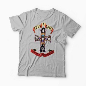 Tricou Trupa Rock - Guns N Roses - Bărbați-Gri