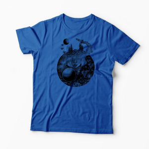 Tricou Univers Spiritualitate Visare - Bărbați-Albastru Regal