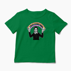 Tricou Urăsc Totul - Copii-Verde