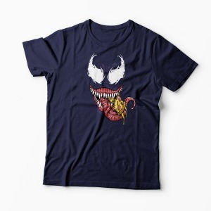Tricou Venom Likes Pizza - Bărbați-Bleumarin