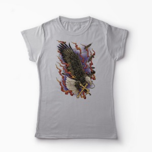 Tricou Vultur Cruce - Femei-Gri