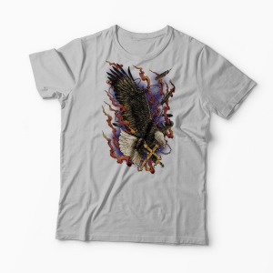Tricou Vultur Cruce - Bărbați-Gri