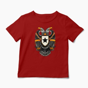 Tricou Vultur Stea - Copii-Roșu