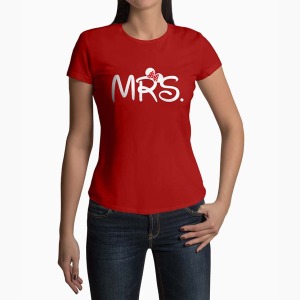 Tricou Femei Personalizat Mrs - Femei-Roșu