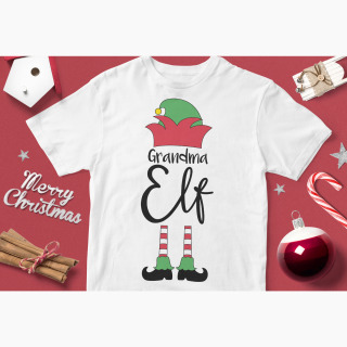 Tricou Crăciun Bunica Elf - Bunicul Elf