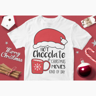 Tricou Crăciun - Ciocolată Caldă și Filme de Crăciun