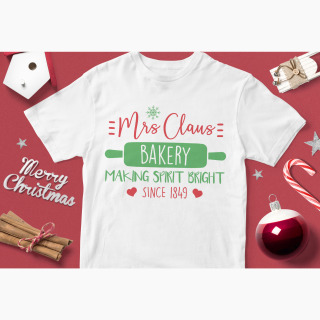 Tricou Crăciun Mrs. Claus Bakery