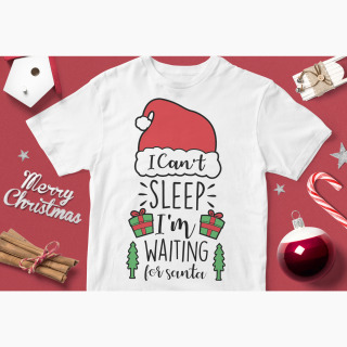 Tricou Crăciun - Nu pot dormi aștept Moșul