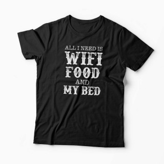 Tricou Wifi Food My Bed