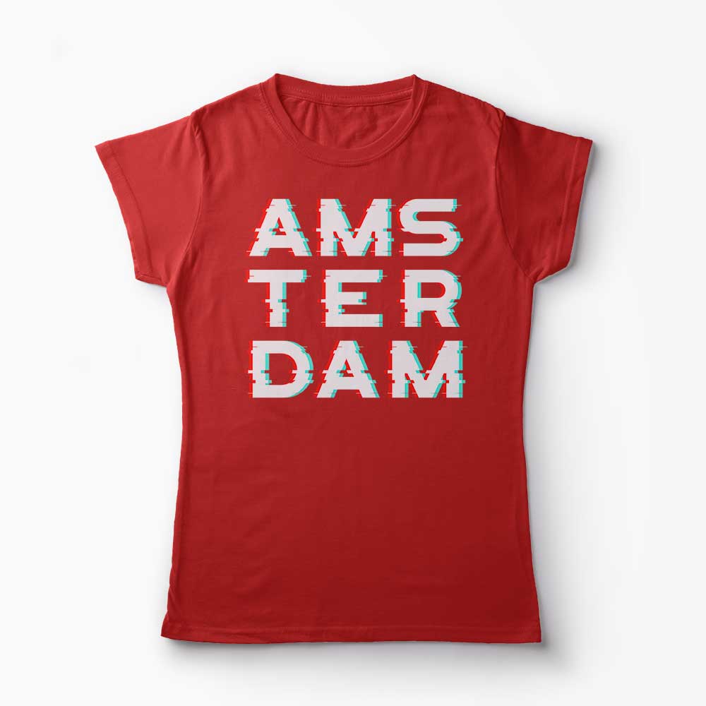 Tricou Amsterdam - Femei-Roșu