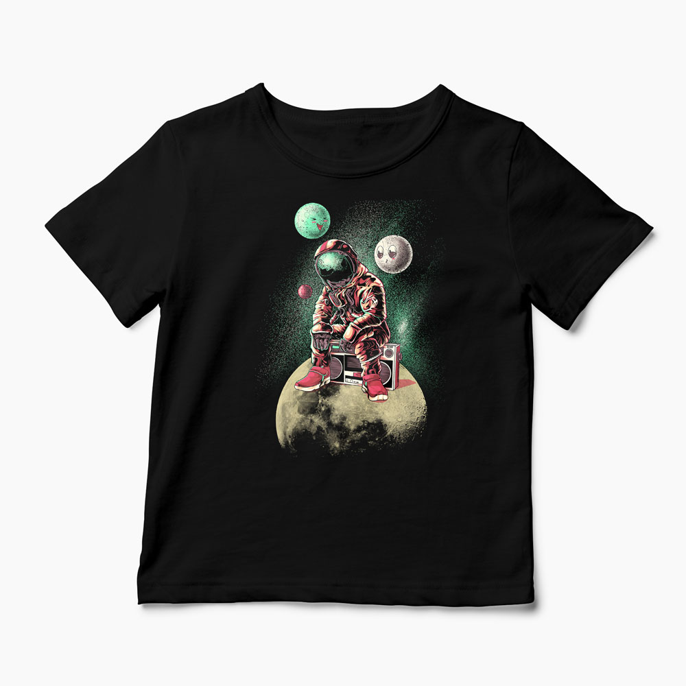Tricou Astronaut Dj - Copii-Negru