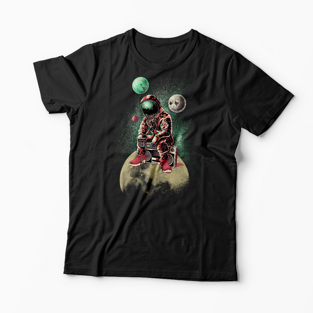 Tricou Astronaut Dj - Bărbați-Negru
