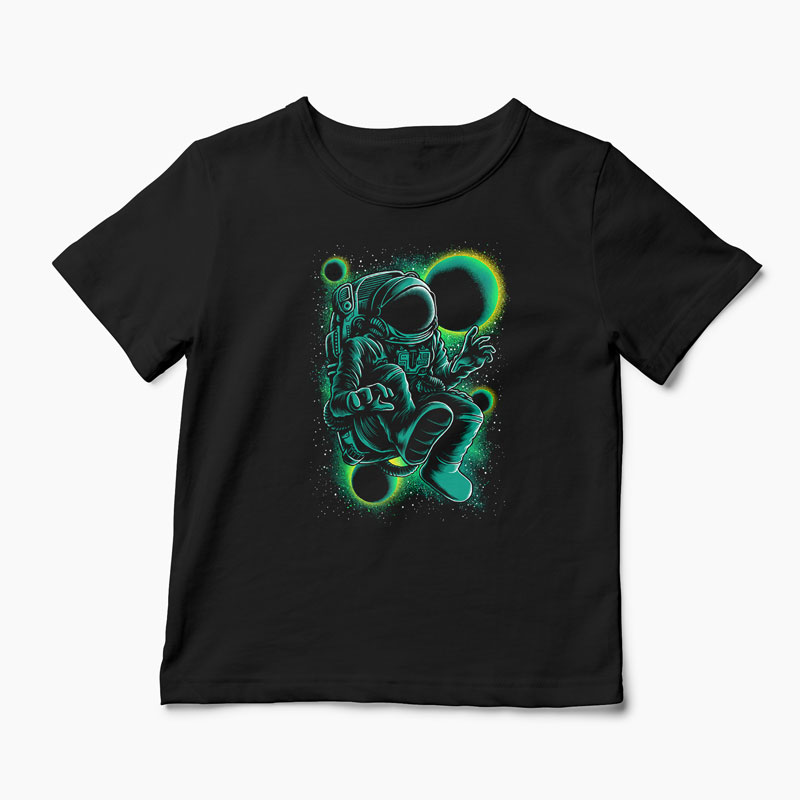 Tricou Astronaut Free Space - Copii-Negru